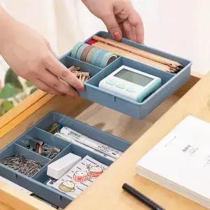 테이블 서랍 보관 케이스 쌓을 수있는 멀티 셀 잡화 보관함 드레싱 데스크 쥬얼리 문구 주최자 메이크업