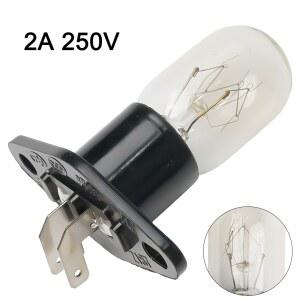 발열전구 2A 250V 전자 레인지 전구 2 글로벌 램프 주방 핀 오븐 부품 할로겐 라이트
