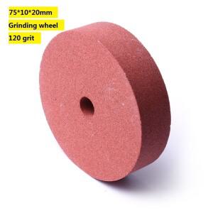 3 120 그릿 그라인딩 휠 폴리싱 패드 벤치 그라인더용 연마 디스크 로타리 도구 75x10x20mm