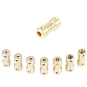 나사가 있는 황동 리지드 모터 샤프트 커플링 커플러 변속기 커넥터 2/2.3mm 3/3mm 17mm 4mm 5mm 6mm 2