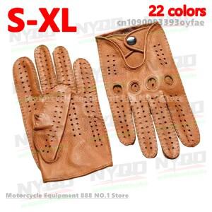 남자 바이크 오토바이  가죽 장갑 양피 패션 여성 통기성 운전 S-XL