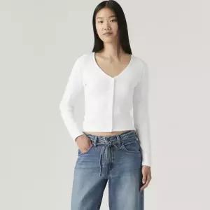 매장정품 LEVI'S 리바이스 여성 뮤즈 롱 슬리브 브이넥 티셔츠 A8783-0000 1871343
