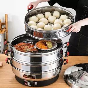 대용량 업소용 전기찜기 스텐 만두찜기 전기 스팀