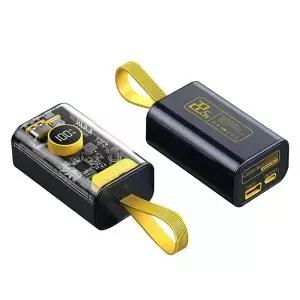 18650/21700 배터리 충전기 케이스 DIY 투명 PD22.5W 고속 충전 10000mAh 모바일 전원