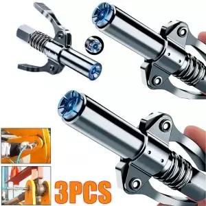 NPTI/8 10000PSI 그리스 커플러 헤비 듀티 퀵 릴리스 건 2 프레스 펌프를 밀기 쉽습니다