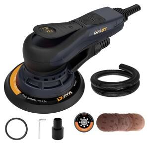 MAXXT 220V 5.0mm 목공 코너 샌딩 머신 트랙 모터 전동  자동차 광택기 헤드 퍼티