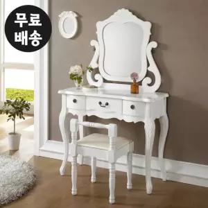 비올 엔틱 화장대 원목 콘솔 서랍 수납 입식 안방
