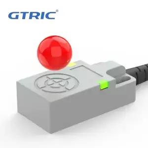 GTRIC 사각 유도형 근접 센서 NPN PNP 12-24VDC 3선 IP67 상부 감지 거리 5mm 스마트 금속 스위치