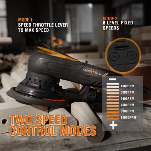 MAXXT 2.5mm/5.0mm  벽면 연마기 6인치 자동차 광택기 브러시리스 bldc 버퍼 샌딩기