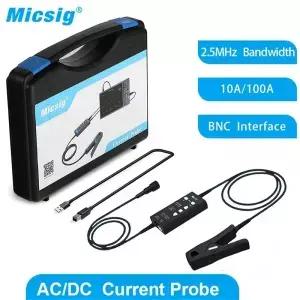 Micsig CP2100B AC/DC 전류 프로브 2.5MHz 10A/100A 최대 측정 100APK 70.7 암 ACpk