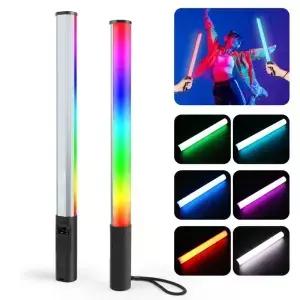 PULUZ 132 LED 사진 휴대용 스틱 라이트 풀 컬러 RGB 필 완드
