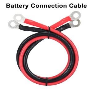터미널이 포함된 배터리 인버터 케이블 세트 8/6AWG 연선 구리 코드 태양광 연결 와이어(매트 카펫 러그 포