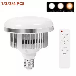 65W LED 사진 조명 전구 E27 기본 램프 원격 제어 디밍이 가능한 일광 스튜디오 소프트박스