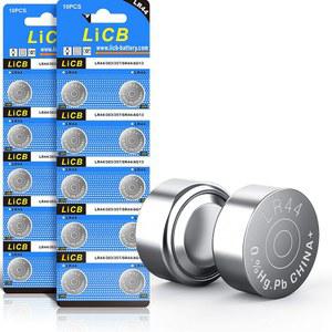 LICB 20팩 LR44 AG13 357 303 SR44 배터리 1.5V 버튼 코인