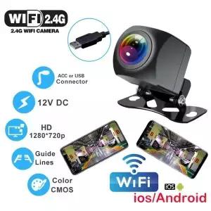 차량용 후방 카메라 와이파이 HD 170 도 무선 방수 백업 안드로이드 IOS 12V 24V