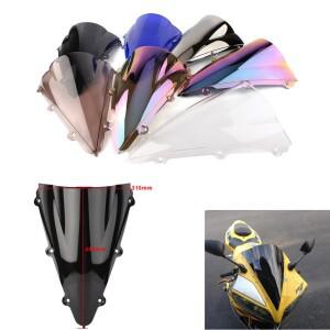 바이크 오토바이 스크린 더블 버블 앞 유리 디플렉터 프로텍터 WindScreen For Yamaha YZF 1000 R1 2004