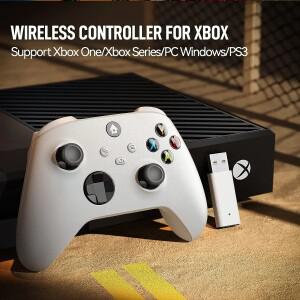 호환 Xbox One  시리즈 X/S  2.4GHz 무선 어댑터 게임패드가 장착된 PC와 호환되는 컨트롤러