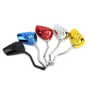 백미러 혼다 섀도우 600 VT 750 스즈키 Ltz 400 가와사키 스컬 핸드 1 쌍 유니버설 용 바이크 오토바이 액