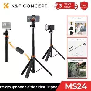 K F CONCEPT 셀카봉 삼각대 69인치 확장형 라이트 스탠드 카메라 폰 리모컨 미니 DJI OSMO Pocket 3 액션