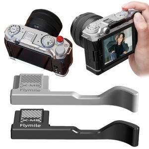호환 알루미늄 합금 엄지 그립(셔터 릴리즈 버튼 내장형 실리콘 패드 포함) Fujifilm XM5 카메라 받침대