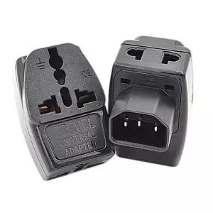 범용 다기능 AC 전원 어댑터 플러그 커넥터 블랙 250V 10A CE 구리 UPS PDUD IEC320 C13 C14