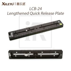 XILETU LCB-24 길어진 퀵 릴리스 플레이트 240mm 노달 슬라이드 레일 긴 다기능 범용 삼각대 헤드 클램프