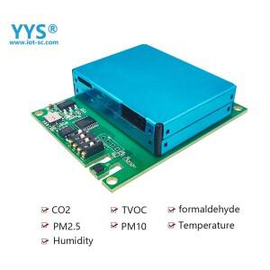 YYS 실내 공 센서, RS485 또는 UART 출력 PM2.5 감지, CO2 CHO TVOC 가스 온도 및 습도, M702B