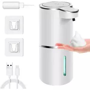 자동 비누 디스펜서 터치리스 포밍 380ml USB 충전식 전기 4단계 조절 가능 가정용