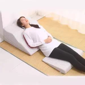 삼각쿠션 베게 삼각베개 필로우 메모리폼 등받이쿠션 허리받침