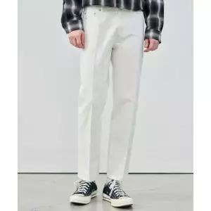 드로우핏 DRAW FIT 유주얼 테이퍼드 데님 팬츠 WHITE 302944