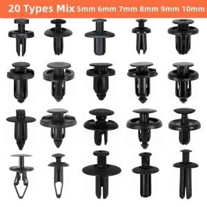 유니버설 10mm 5mm 7mm 6mm 9mm 8mm 자동차 플라스틱 나사 패스너 클립 믹스 머드 가드 범퍼 휠 아치 트림
