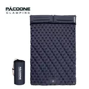 PACOONE 야외 캠핑 더블 풍선 매트리스 엑스트라 와이드 슬리핑 패드 초경량 접이식 침대 매트 자동차 여행