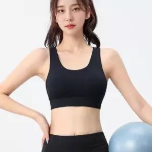 [옷자락]여성 뒷트임 더블엑스 스판 일체형 캡 브라탑