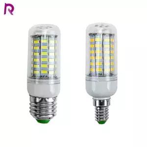 E27 E14 LED 램프 220V 전구 SMD5730 Bombilla 조명 24 36 48 56 69 72leds Lampada 옥수수 샹들리에 집