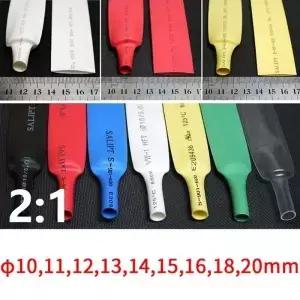 1M/5M 직경 10mm 열 수축 튜브 2 1 폴리올레핀 절연 케이블 슬리브