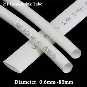 1~25m 흰색 2 1 열수축 튜브 직경0.6mm~80mm 와이어 수리 보호기 케이블 커넥터 절연 슬리브
