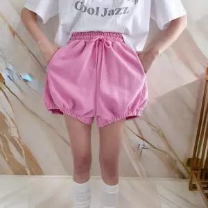 [옷자락]여자 호박팬츠 키치 러블리 끈밴딩 벌룬 반바지