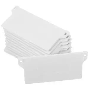 12pcs 89mm 플라스틱 블라인드 하단 플레이트 휴대용 수직 무게 슬레이트 홈 침실 사무실 롤러 액세서리