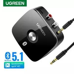 Bluetooth RCA 수신기 5.1 aptX HD 3.5mm 잭 Aux 무선 어댑터 TV 차량용 음악 오디오