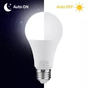 15W E27 LED 조명 제어 센서 전구 110V 220V 자동 황혼 ON 새벽 OFF 램프 주야간 정원 베란다 야외