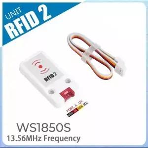 M5Stack 미니 RFID 리더/라이터 2 장치 WS1850S 액세스 제어 시스템 체크인 13.56MHz 주파수