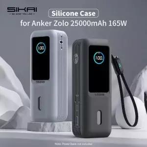 SIKAI 실리콘 휴대용 충전기 케이스(Anker zolo 2in1165W PowerBank용) 충격 방지 커버(케이스만)