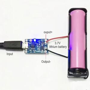 3.7V 리튬 배터리 충전기 보호 보드 5V 1A 2A 이온 Lipo 2-in-one 모듈 마이크로 USB Type-C