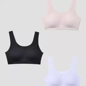 [하프클럽/셀럽하우스]에어로쿨 소재 패드 탈부착형 무봉제 스포츠 브라