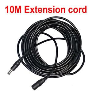 10M 카메라 전원 연장 코드 12V DC 검정색 5.5x2.1mm 남성 여성 어댑터 케이블 CCTV 캠 확장 와이어 모니터