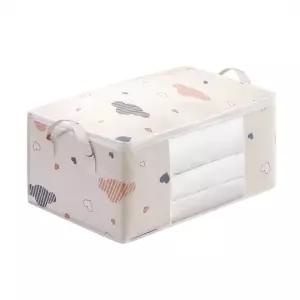 접이식 옷정리함 이사박스 트롤리수납함 패브릭 의류정리함 리빙박스