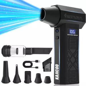 압축 공기 더스터-230000RPM 슈퍼 파워 전기 에어 4단 조절 미니 송풍기 Type-C 고속 충전 컴퓨터 키보드