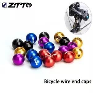 ZTTO MTB 도로 자전거 브레이크 케이블 캡 와이어 엔드 시프터 팁 크림프