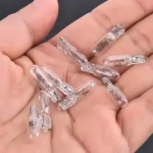 10개 12V 1.2W T5 유리 전구 대시보드 계기판 브레이크 교체 DIY 조명