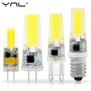 G4 LED COB 램프 디밍이 가능한 6W 9W 전구 E14 AC/DC 12V 220V Lampada G9 스포트라이트 샹들리에 조명